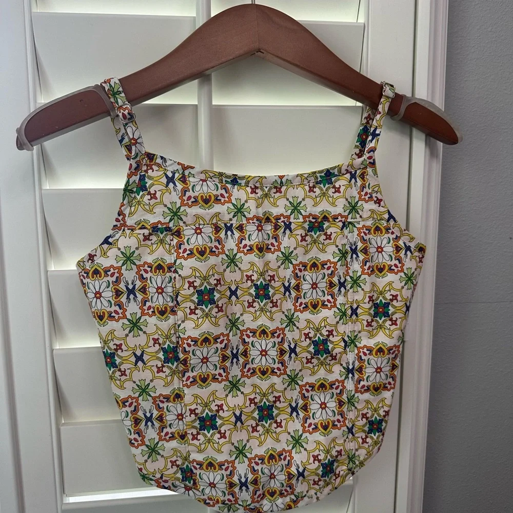 Camille Corset Top in White Murano | NWOT | Blackbough Swim - Picture 4 of 8